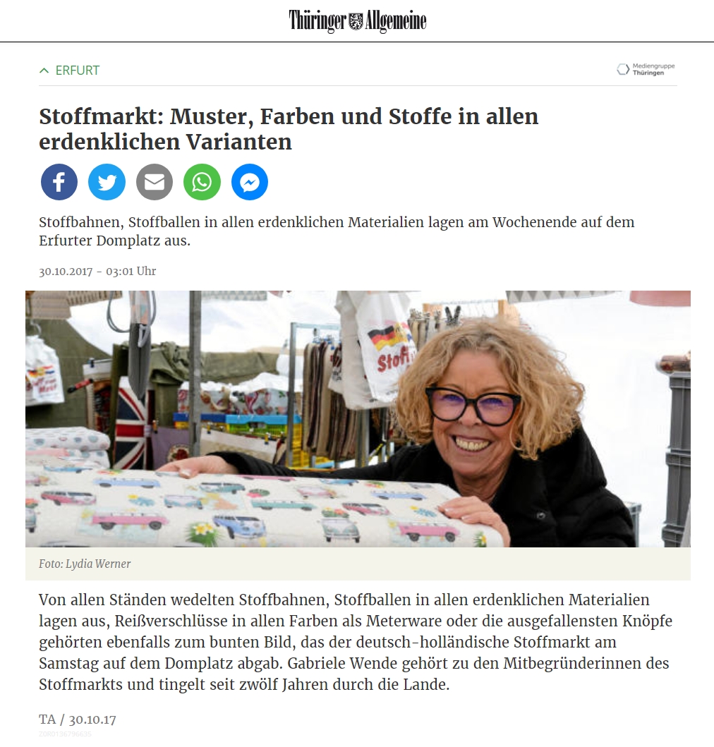 Türinger Allgemeine 30.10.2017